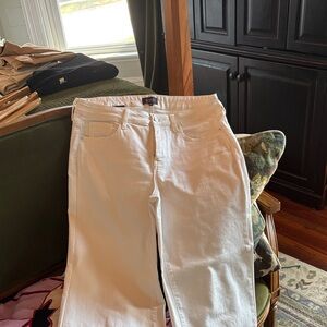 NYDJ Women's White Flare & Wide Leg Jeans